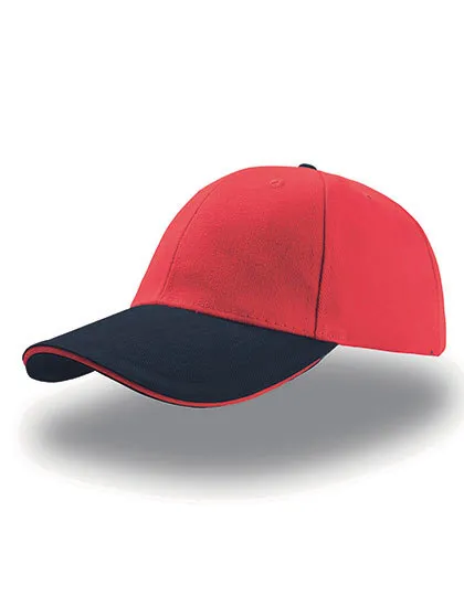 Liberty Sandwich Cap in red/navy/red