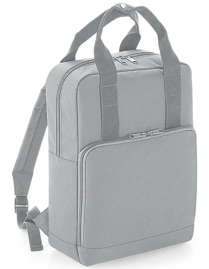 Twin Handle Backpack in light grey