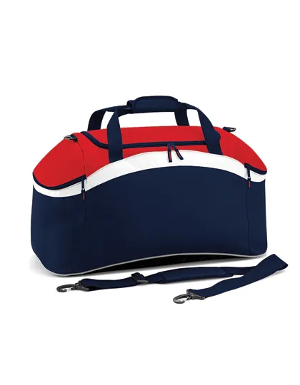 Teamwear Holdall in french navy/classic red/white