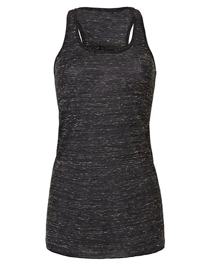 Youth Flowy Racerback Tank in dark grey heather