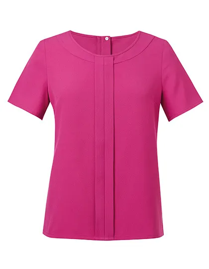 Women’s Verona Short Sleeve Blouse in fuchsia