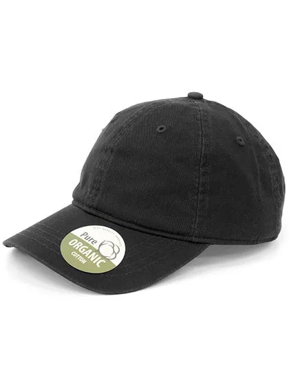 Organic Cotton Cap Unstructured in black
