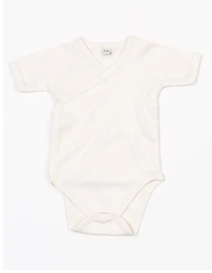 Baby Organic Kimono Bodysuit in organic natural