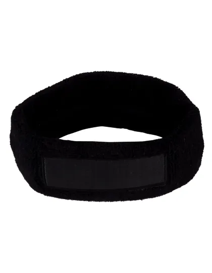 Head Sweatband with Label in black