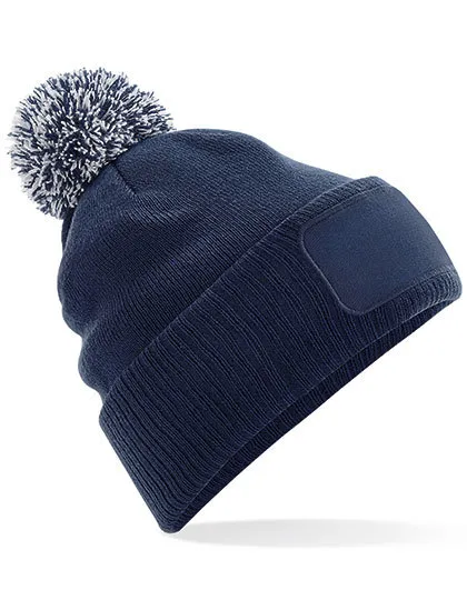 Snowstar® Patch Beanie in french navy/light grey