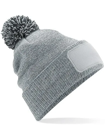Snowstar® Patch Beanie in heather grey/black