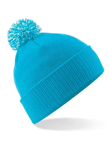 Snowstar® Beanie in surf blue/off white