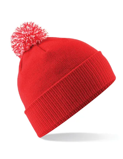 Junior Snowstar® Beanie in bright red/off white