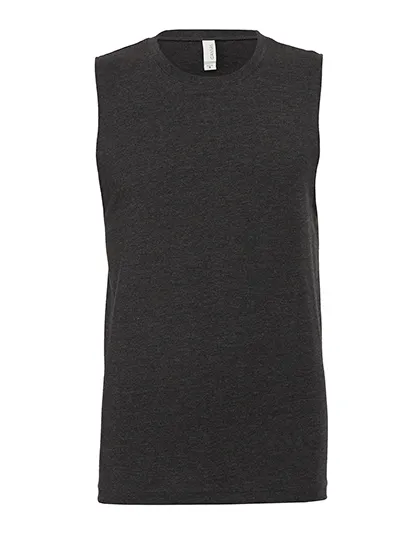 Men’s Jersey Muscle Tank in dark grey heather