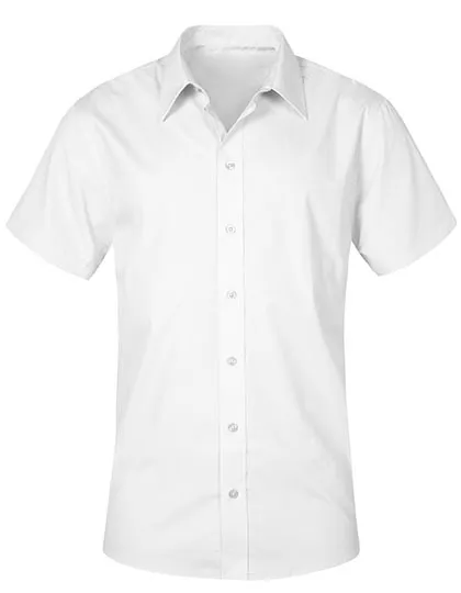 Men’s Poplin Shirt Short Sleeve in white