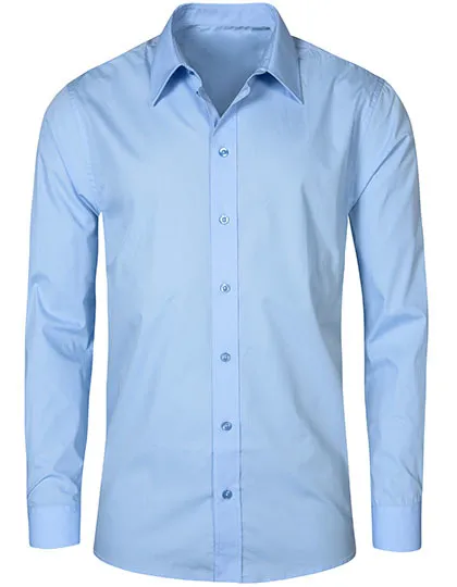 Men’s Poplin Shirt Long Sleeve in light blue