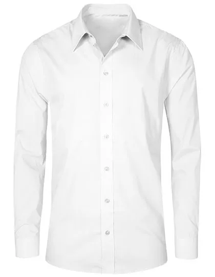 Men’s Poplin Shirt Long Sleeve in white