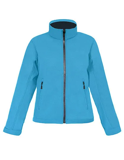 Women’s Softshell Jacket C+ in aqua