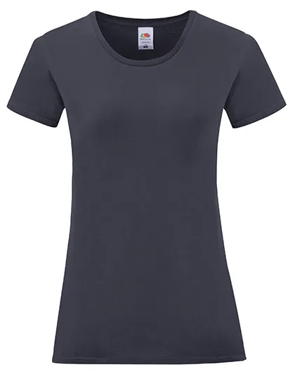 Ladies Iconic T in deep navy