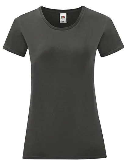 Ladies Iconic T in light graphite (solid)