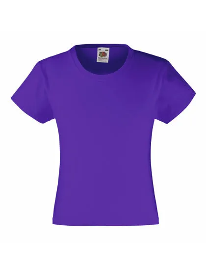 Girls Valueweight T in purple