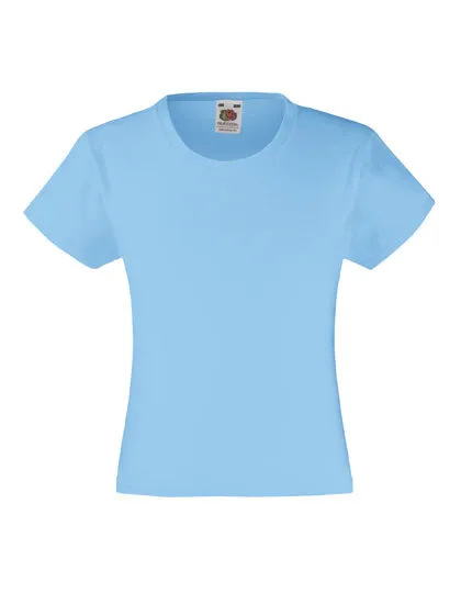 Girls Valueweight T in sky blue