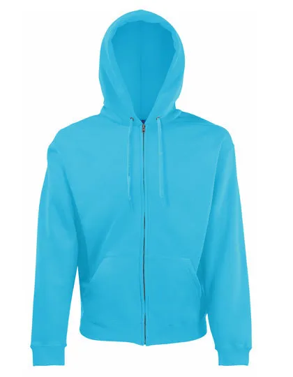 Classic Hooded Sweat Jacket in azure blue