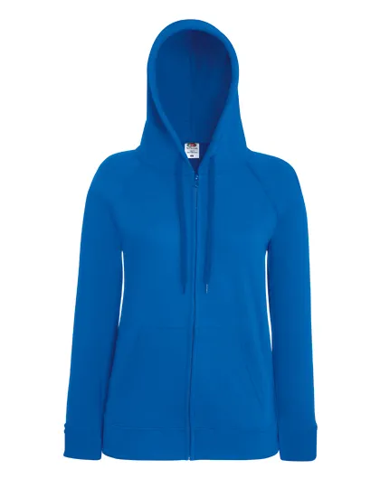 Ladies Lightweight Hooded Sweat Jacket in royal blue