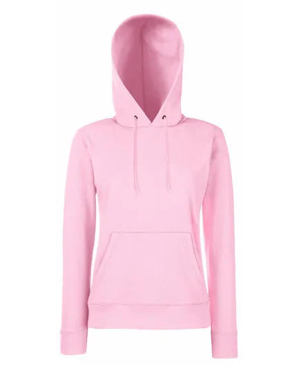 Ladies Classic Hooded Sweat in light pink