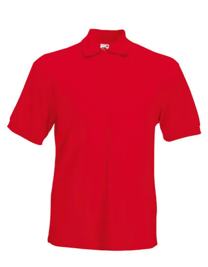 65/35 Heavy Piqué Polo in red