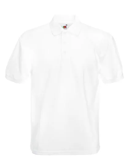 65/35 Heavy Piqué Polo in white