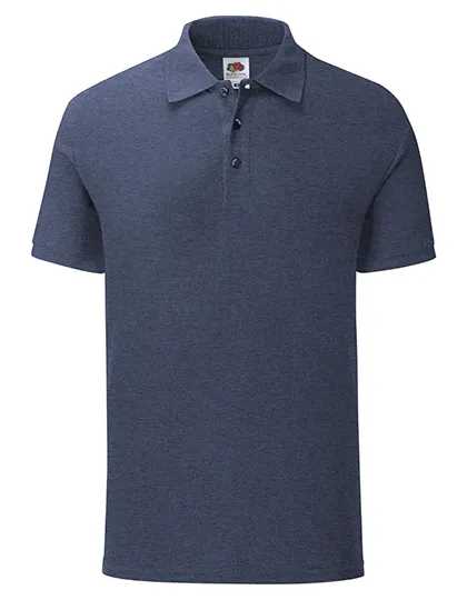 Iconic Polo in heather navy