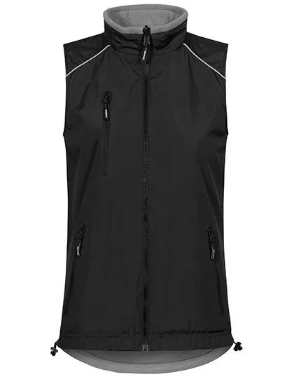 Women’s Reversible Vest C⁺ in black/steel gray