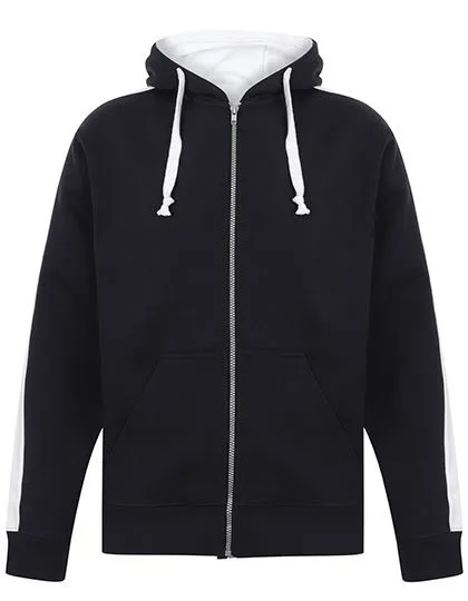 Full Zip Hoodie in navy/white