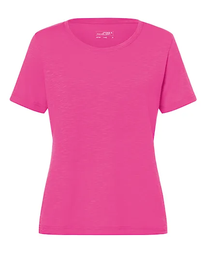 Ladies’Slub T-Shirt in pink