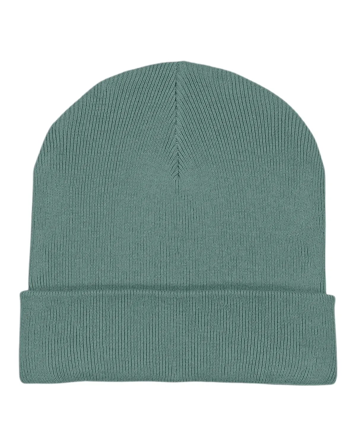Rib Beanie in green bay, zonder model