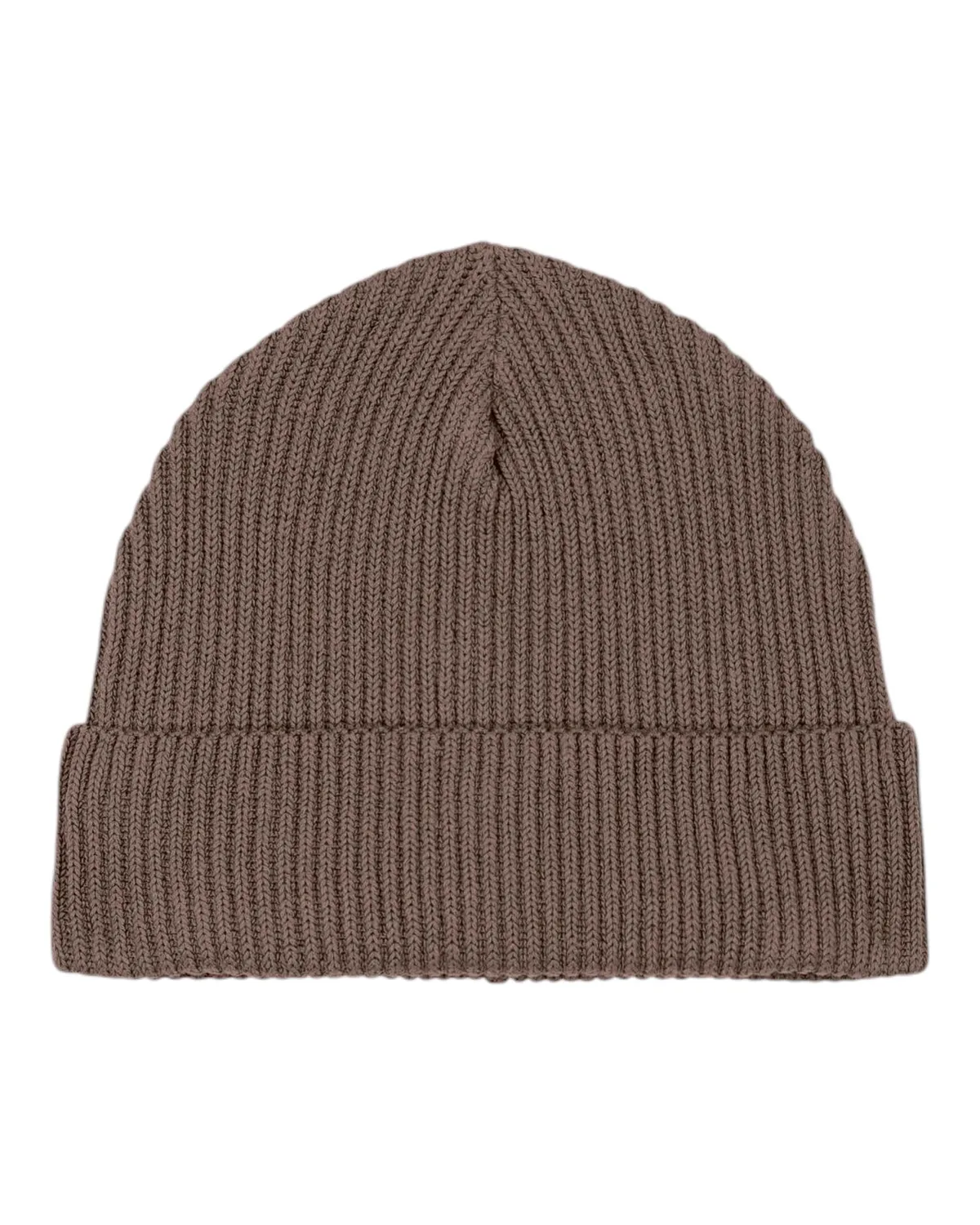 Fisherman Beanie in mocha, zonder model
