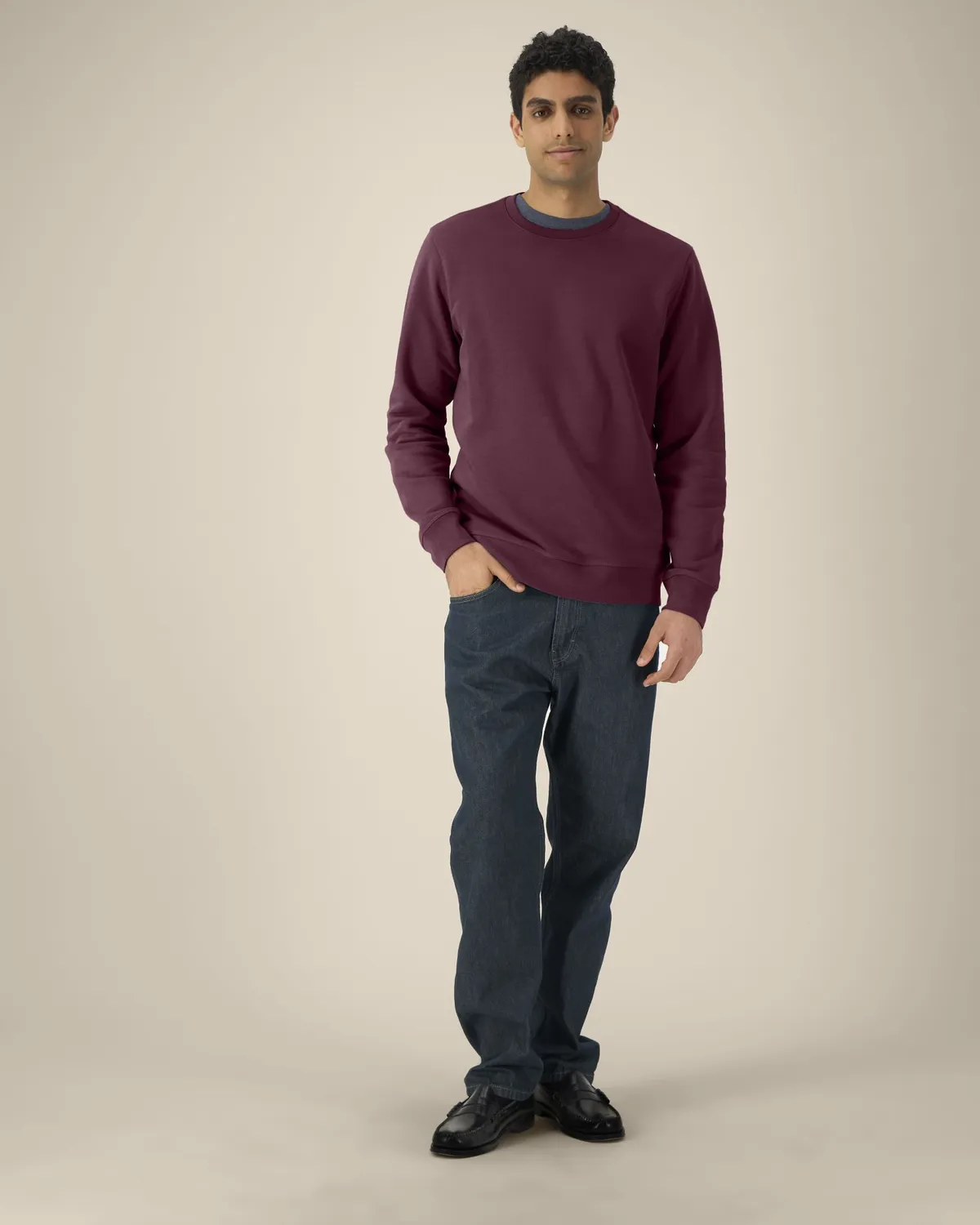 Roller in deep plum, voorkant