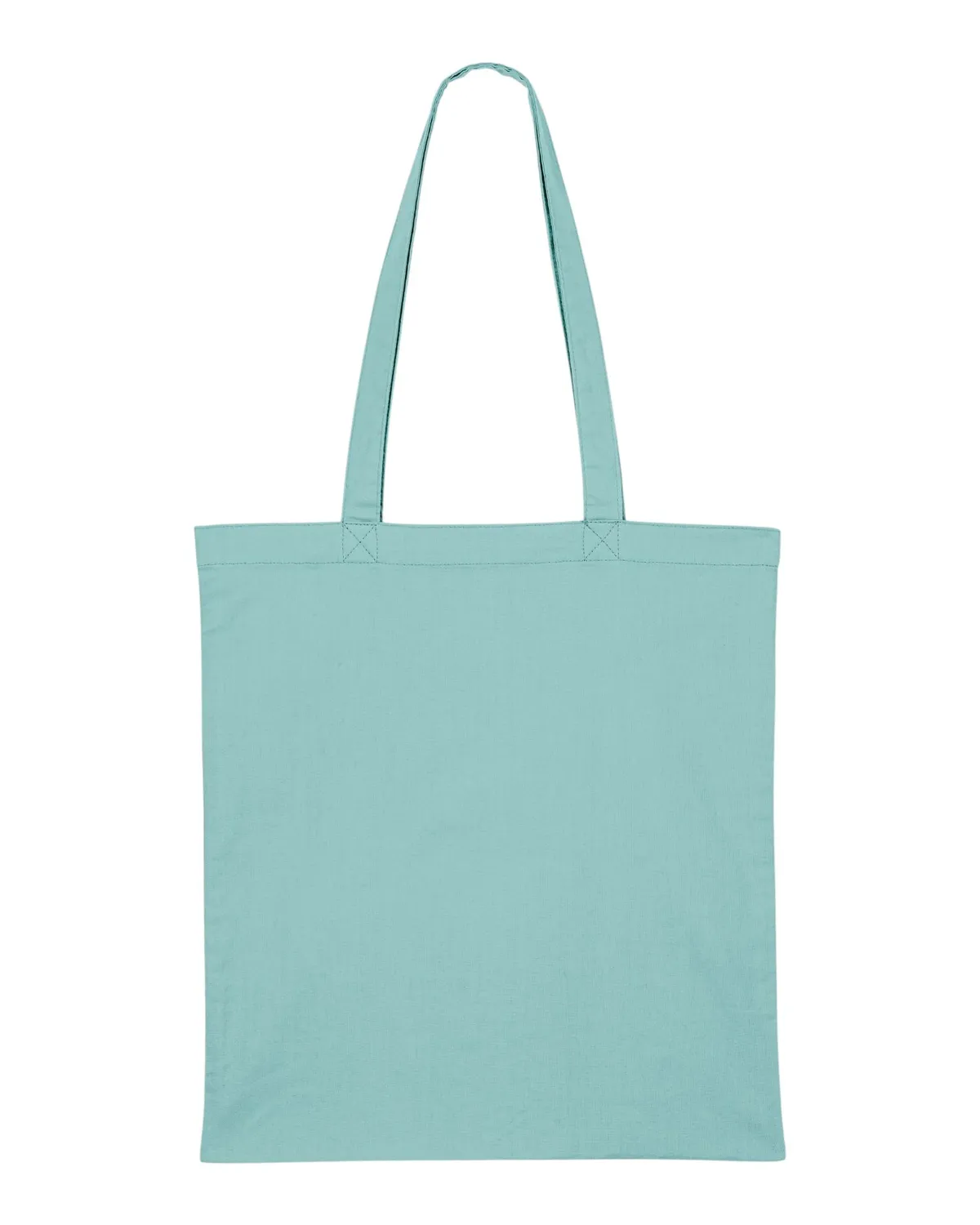 Light Tote Bag in teal monstera, zonder model