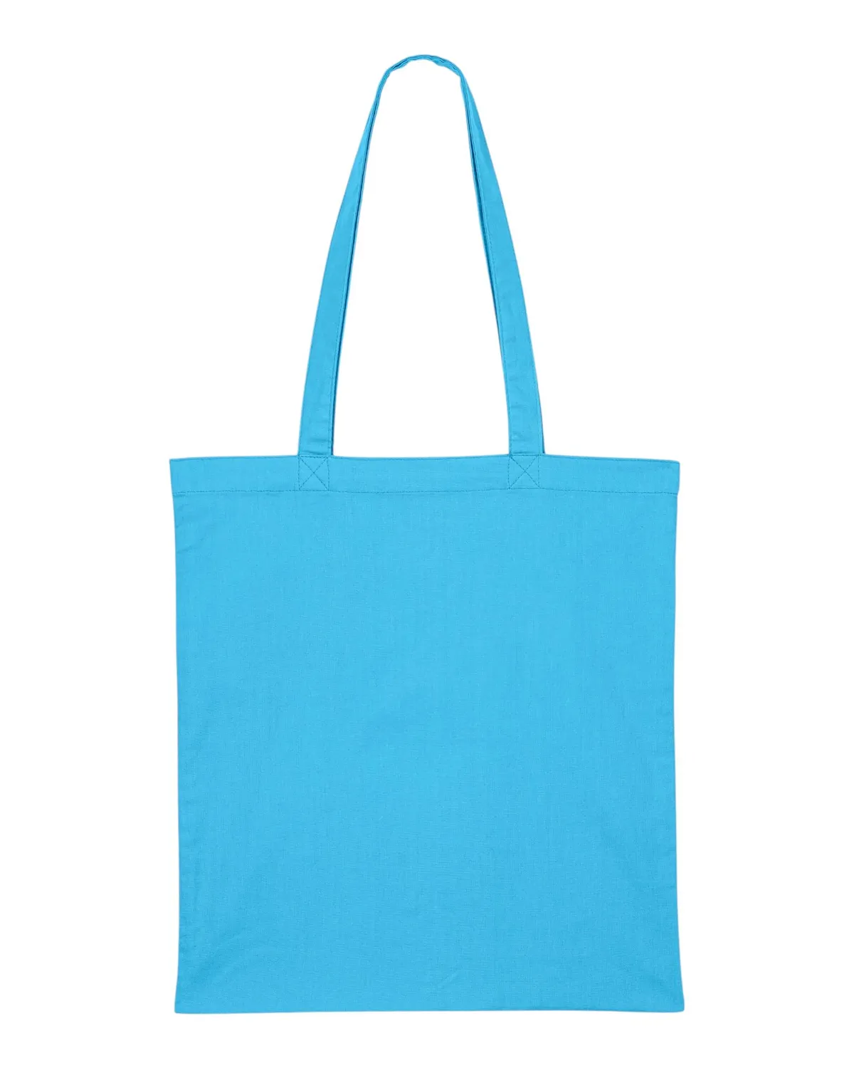Light Tote Bag in aqua blue, zonder model
