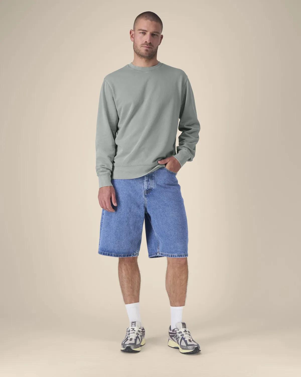 Matcher Vintage in g. dyed misty grey, voorkant