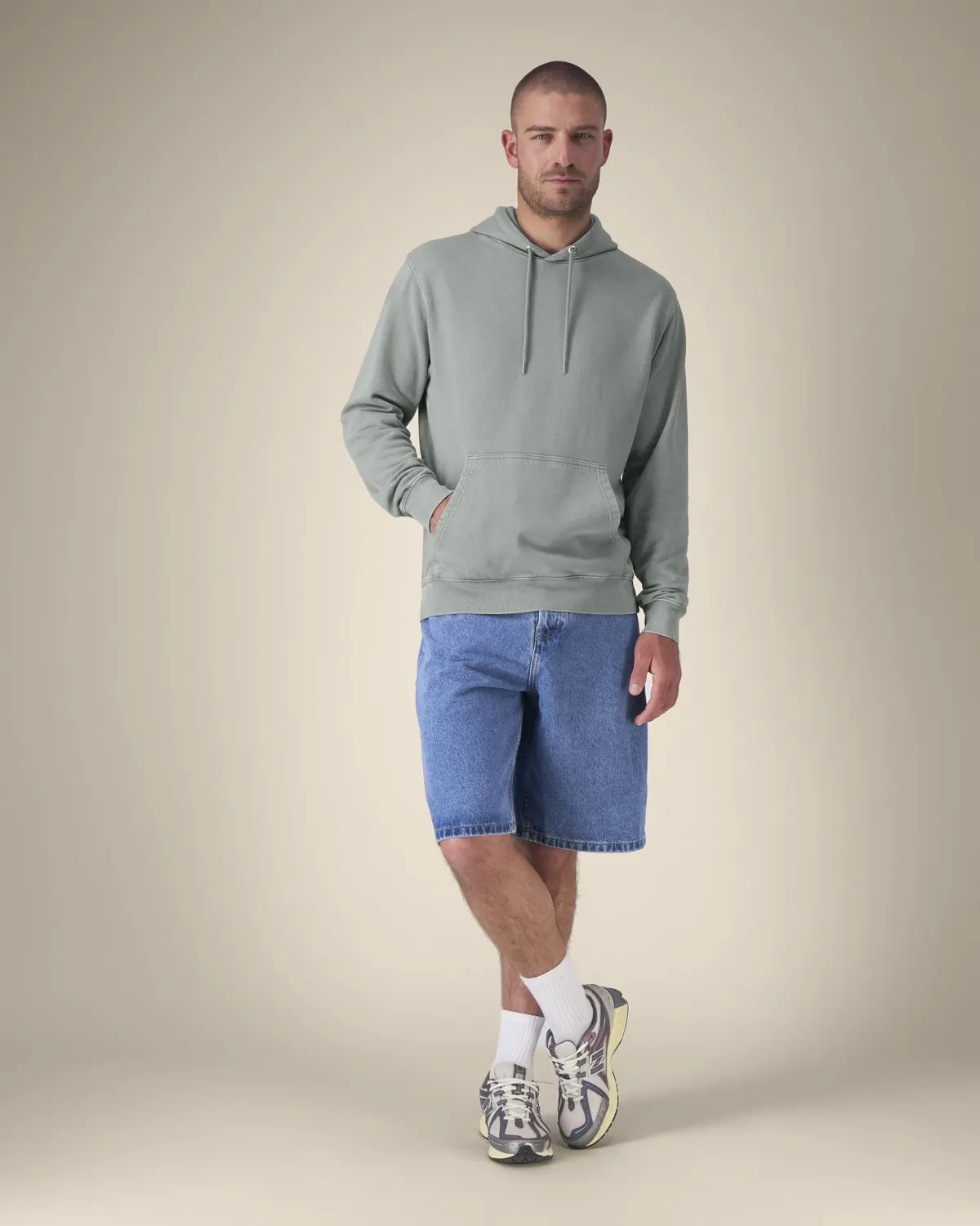 Archer Vintage in g. dyed misty grey, voorkant