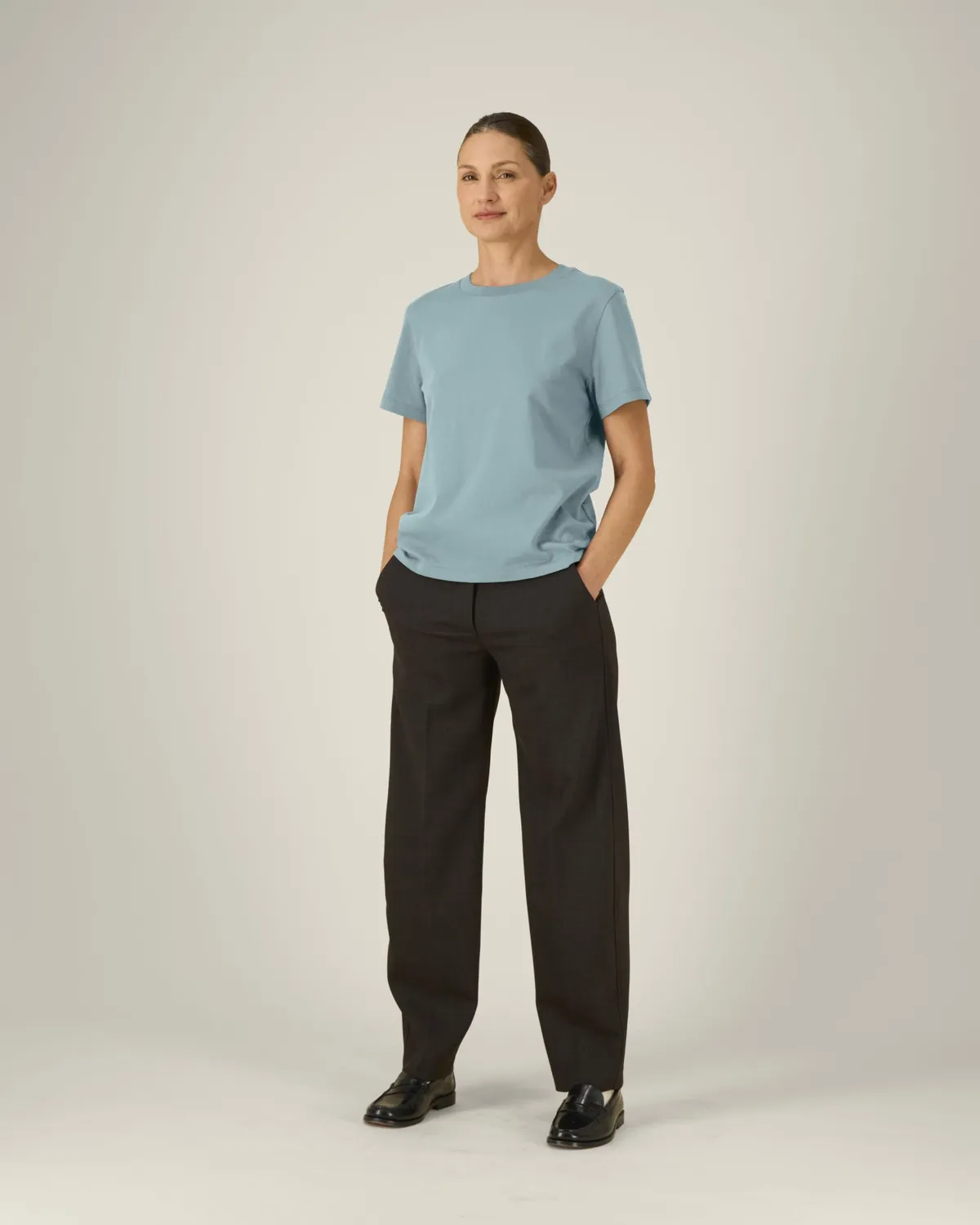 Stella Muser in pebble blue, voorkant