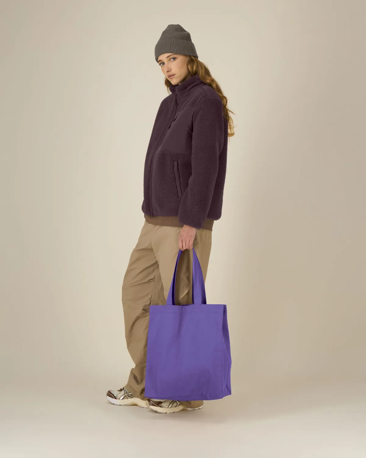 Mid Tote Bag in purple love, voorkant