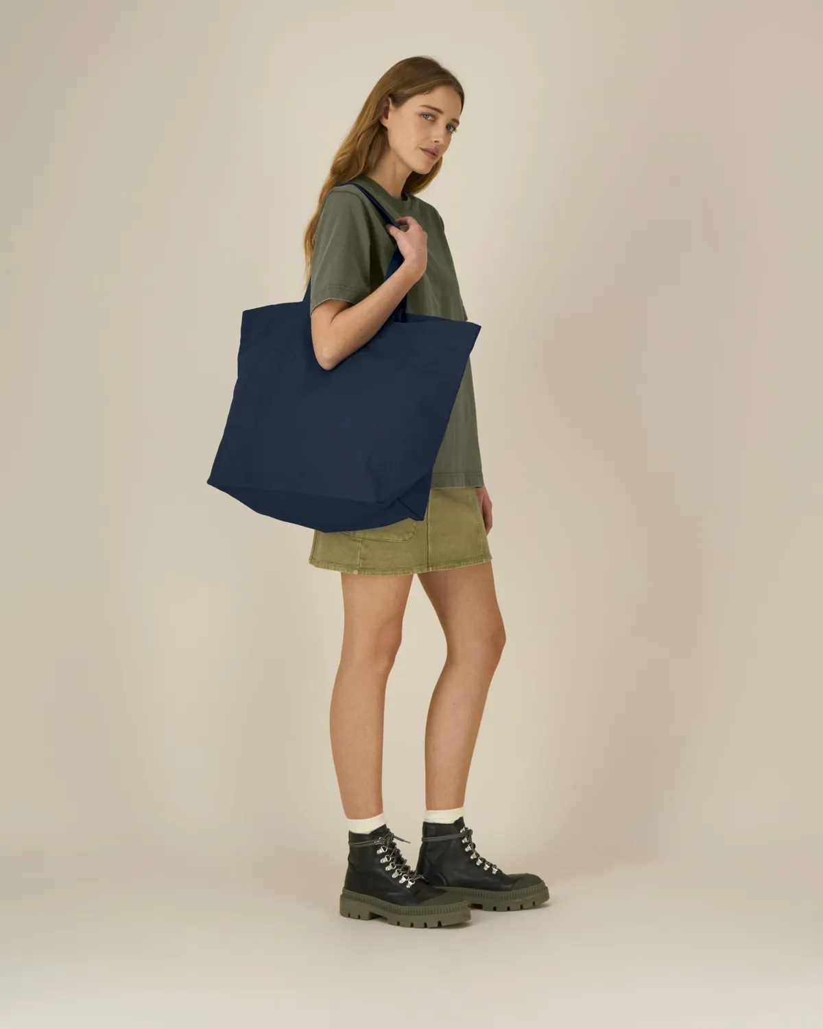 Shopping Bag 2.0 in french navy, voorkant