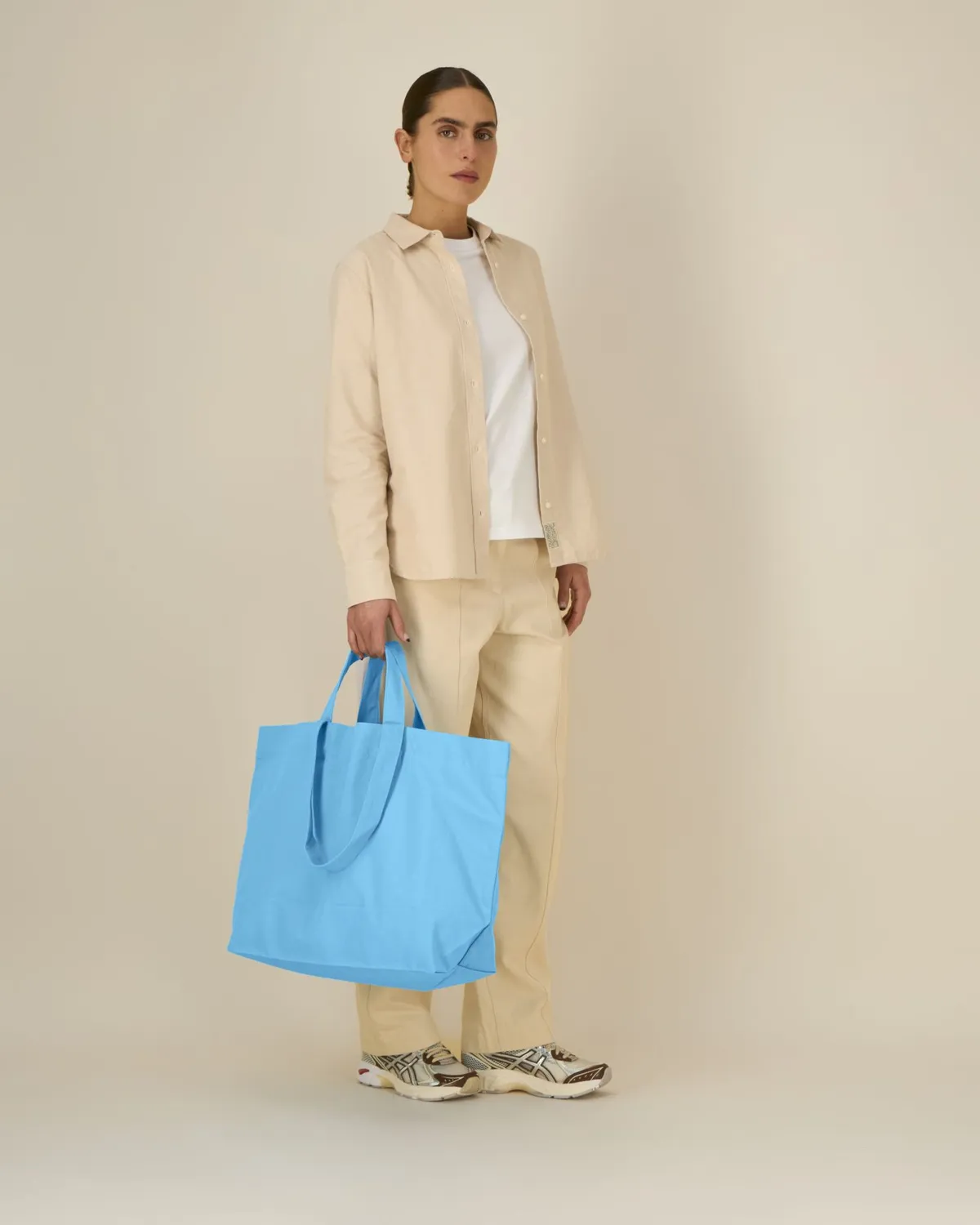Shopping Bag 2.0 in aqua blue, voorkant