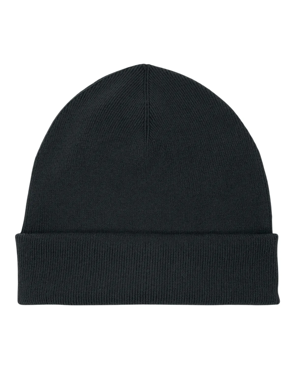 Rib Beanie 2.0 in black, zonder model