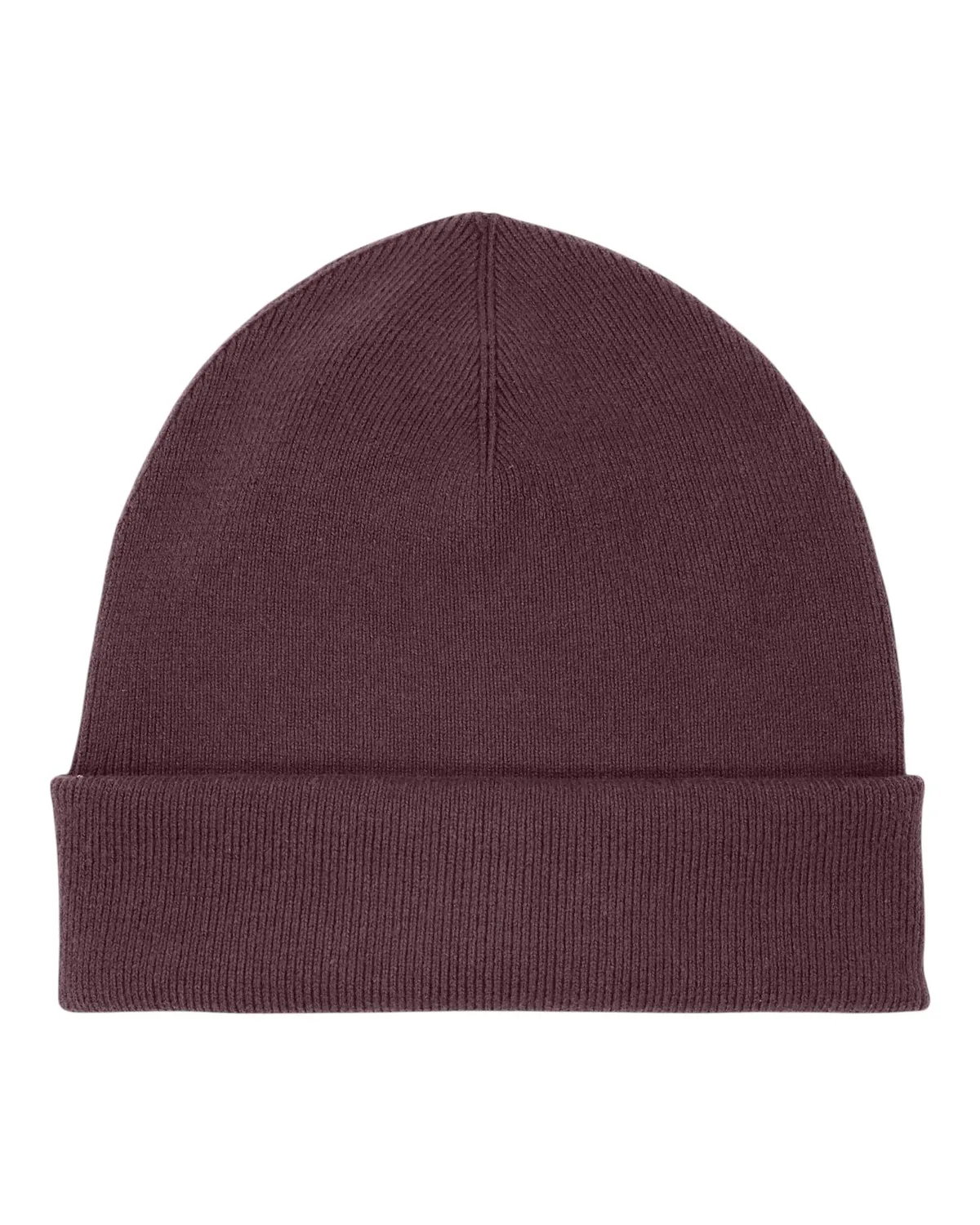 Rib Beanie 2.0 in red brown, zonder model