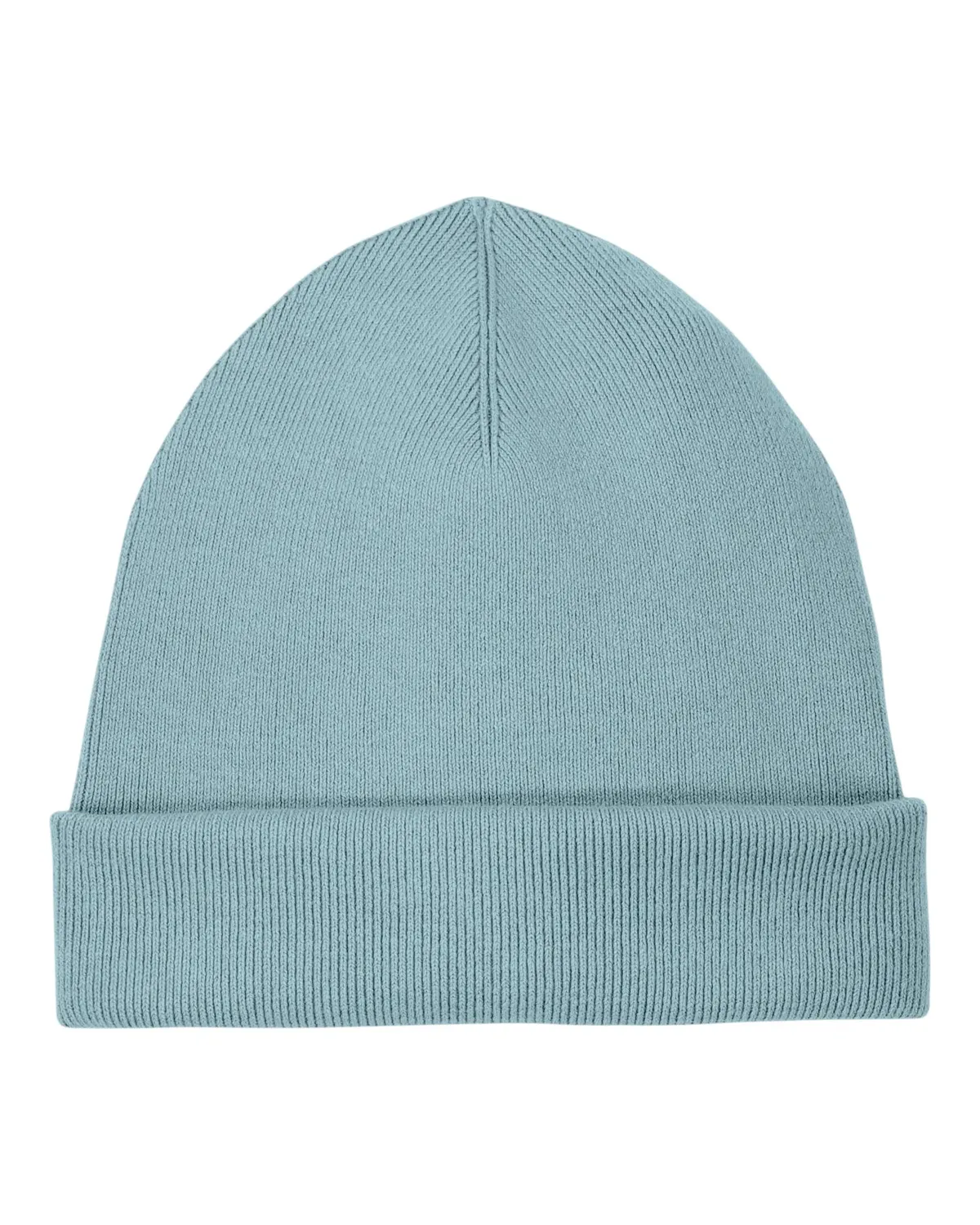 Rib Beanie 2.0 in pebble blue, zonder model