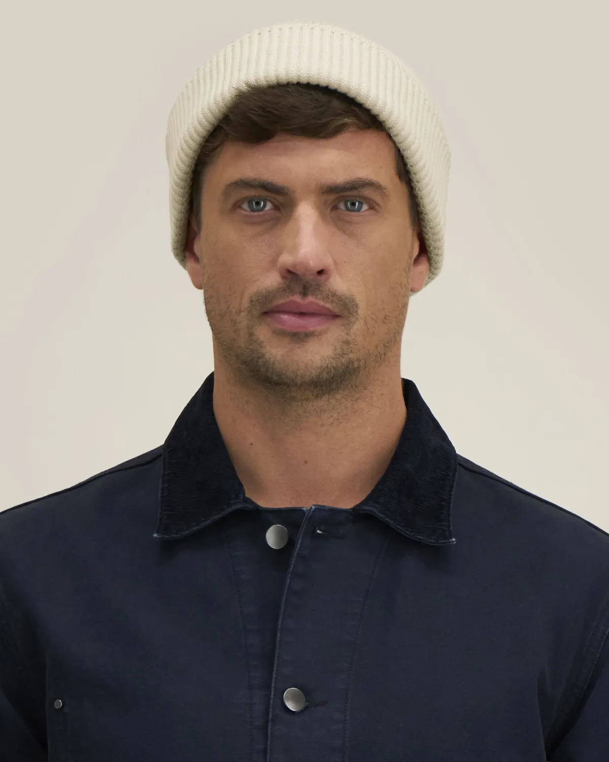 Fisherman Beanie 2.0 in natural, voorkant