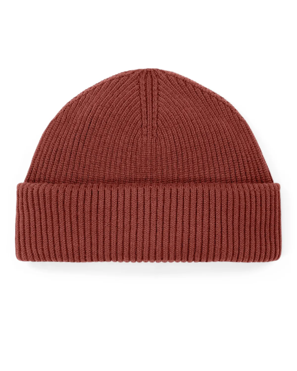 Fisherman Beanie 2.0 in earthy red, zonder model