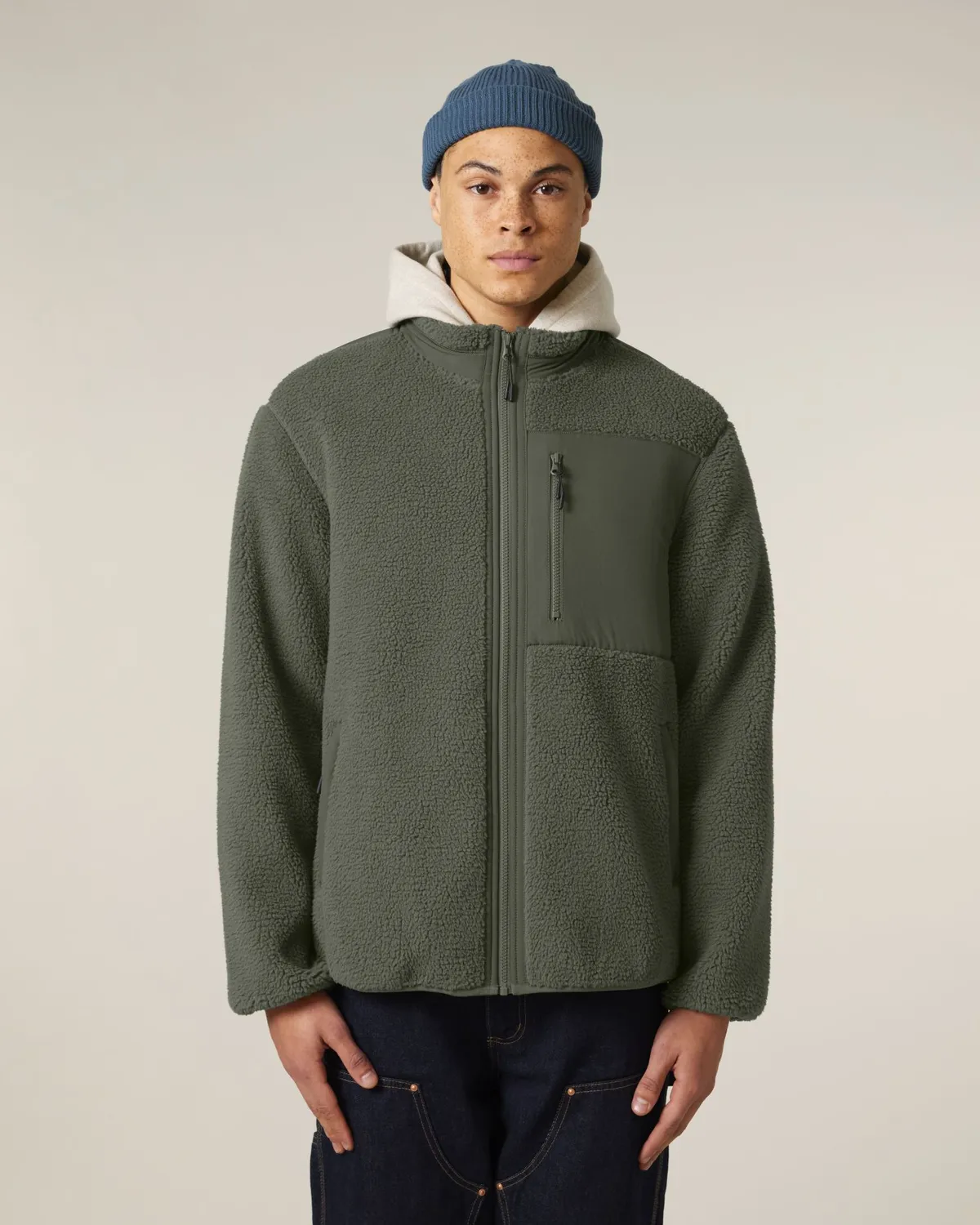Brooker in khaki, voorkant