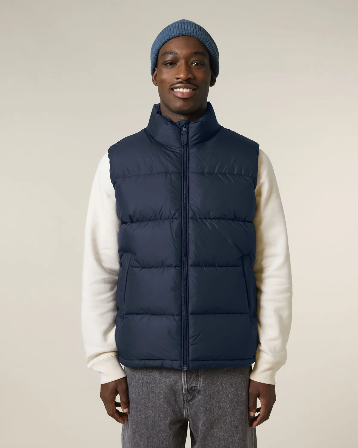 Puffer Gilet in french navy, voorkant