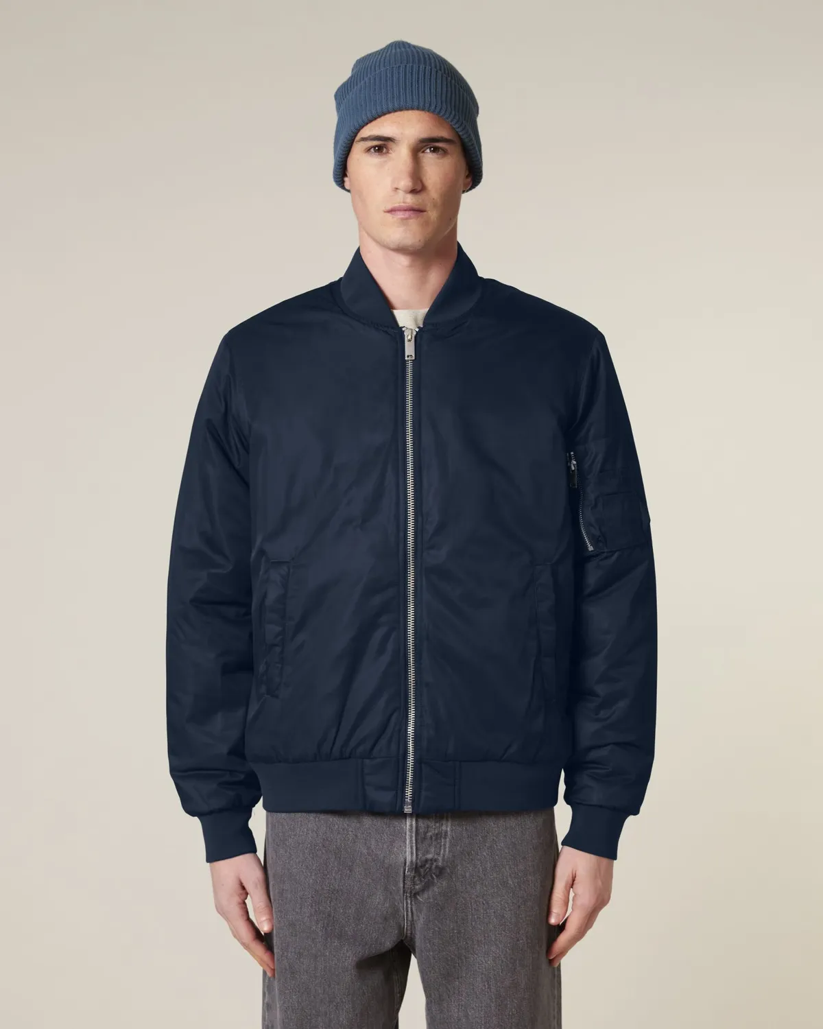Bomber 2.0 in french navy, voorkant
