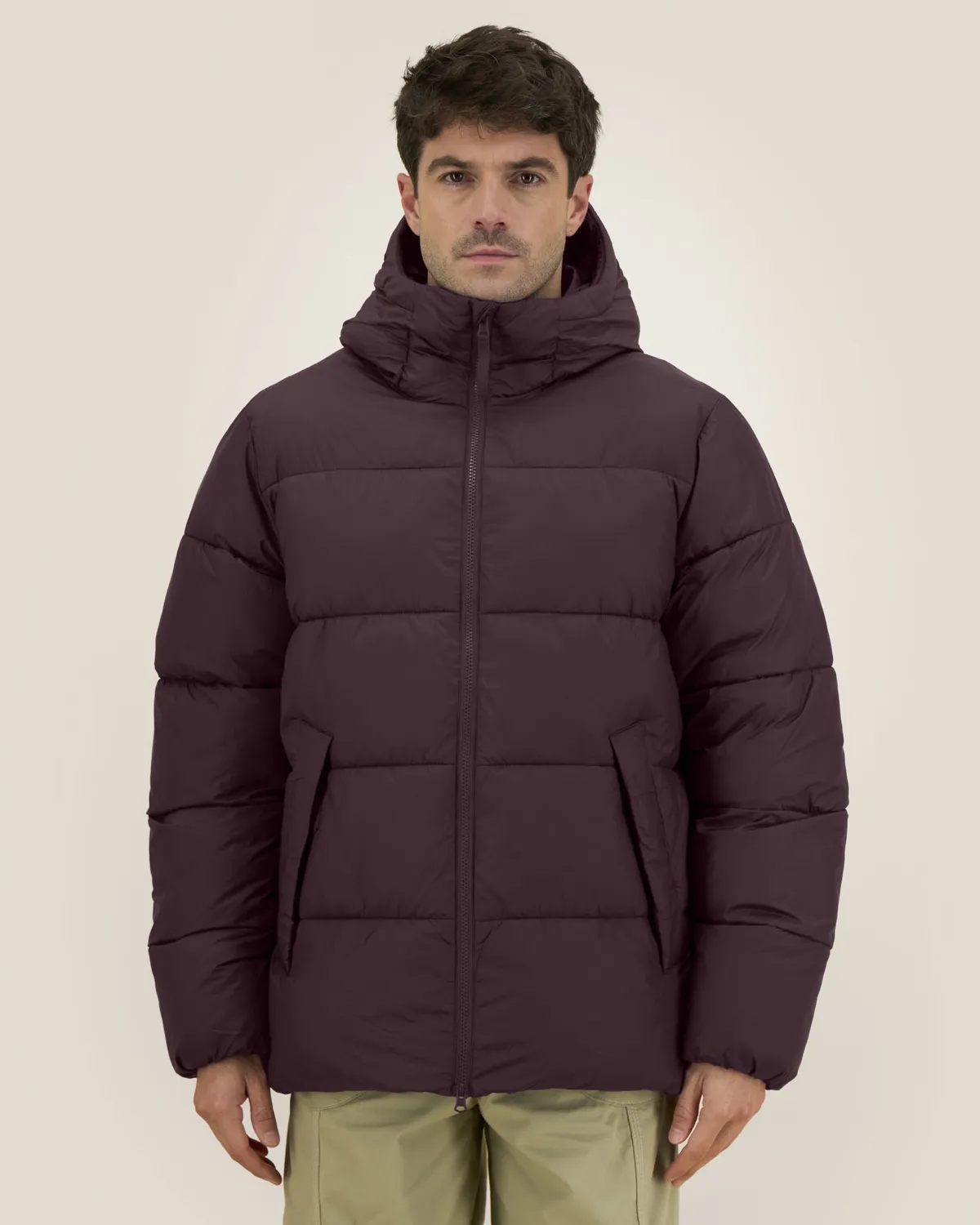 Puffer 2.0 in red brown, voorkant